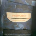 See By Chloe  georgette‎ scarf tie floral crepe navy blue blouse size 10 Photo 3