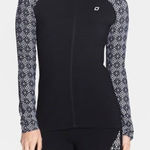 Lorna Jane 𝅺euc  Active Vista Print Zip Up Jacket in Black & White Size Medium Photo 0