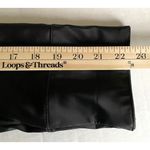 VTG Y2K CS Signature Black Faux Leather Long Club Goth Pleather Matrix Jacket S Photo 6