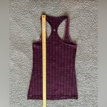 Lululemon Women’s Cool Racerback Tank Top Ziggy Wee August Glo Maroon Red EUC Photo 3