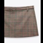 ZARA NWT PLAID SKORT Photo 6