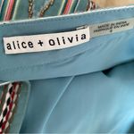 Alice + Olivia Riley Navajo Aztec Beaded Embroidery Sage Green Mini Skirt size 8 Photo 8