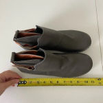 NEW | Women’s ankle Velcro strap fashion boots — size 10.5 Gray Photo 7