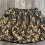 Lucca Couture  Gold and Black Mini Skirt Photo 3