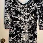 White House | Black Market  size small-black white large floral print Photo 0