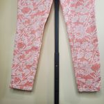 Hot Kiss  Pink Printed Floral Capri Jeans Size 3 Photo 4