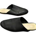 Nisolo Lima Slip On Leather Mule Flat in Black Size 9 Photo 0