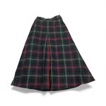 Giorgio Armani  Tartan Green Navy Red A-line Wool Blend Skirt Size 6 Photo 2