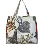Brighton  All That Glitters Tote Canvas Bag Hand-Painted Photo 8