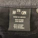 Hudson Jeans Hudson Black (Echo) "Crackled Nico Midrise Super Skinny" Jeans, Size 25 Photo 5