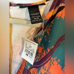 Ashley Stewart  abstract print surplice wrap belted midi dress size 14/16 Photo 5