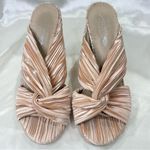 Free People X Jeffrey Campbell Venice Mule Heels 6.5 Twist Satin Feminine Chic Photo 13
