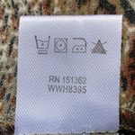 Indigo Rose Women's 2X Bold Abstract Feather Print Button Down Shirt Dress Tunic Brown Photo 9