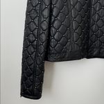 Alice + Olivia  Siri Quilted Studded Black 100% Lamb Leather Jacket Size: M Photo 13