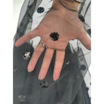 Free People Intimately FP Sequin Polka Dot Mesh Midi Skirt S Black Whimsigoth Photo 4