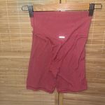 Aerie Real Me High Waisted Crossover Bike Shorts in a pink rose woman’s small Photo 1