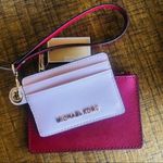 Michael Kors Card Case Duo Wristlet Saffiano Leather Zip Wallet NWT Photo 0
