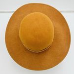 Wide Brim 100% Wool Felt Camel Brown Fedora One Size Hat Explorer Classic Photo 4