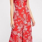Free People Be the One red floral jumper Photo 0