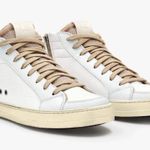 P448  high top white patent leather sneakers size (38) US SIZE 7.5 - 8 womens Photo 13