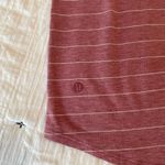 Lululemon  Love Tank Pleated Short Serve Stripe Heathered So Merlot White Size 4 Photo 9