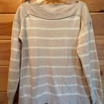 CHAPS  Tan and White Striped Blouse size M Photo 1