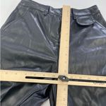 Louna Pants Womens Small Black Faux Leather Cargo Straight Leg Grunge Photo 7