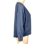 The North Face  “Bayocean” blue long sleeve cropped sweatshirt in size Large. EUC Photo 3