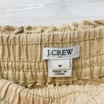 J.Crew G4710 Khaki Linen Shorts white tie size medium Photo 7