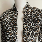 J.Crew • Leopard Print Linen Blend Perfect Shirt Photo 2
