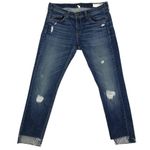 Rag and Bone  Dre Capri Jean Women Sz 27 Blue Distressed Normcore Business Classic Photo 4