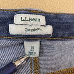 L.L.Bean  Classic Fit Flare Leg Jeans Women's Blue Denim Comfort Regular Sz 14 EUC Photo 5