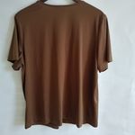 Blair  XL  Short Sleeve V-Neck Top in Chocolate Mocha Photo 1