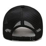 Army Green/Black American Flag Hat - Tactical Snap Back Trucker Baseball Cap Photo 1