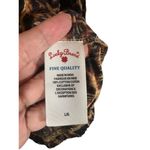 Lucky Brand  Brown Leopard Long Sleeve Animal Print Dressy Blouse Women Sz L Photo 8