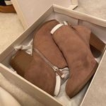 Style & Co Taupe Ankle Booties Photo 2