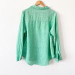 Lilly Pulitzer  Linen Long Sleeve Button Down Shirt in Sea View Photo 8