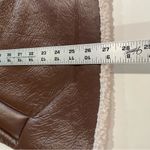 No Boundaries  Faux Leather Vest Faux Shearling Lining NWT Women L/XL Brown Urban Photo 9