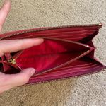 Prada Authentic  vintage Y2K Saffiano leather checkered long wallet pink gold Photo 7