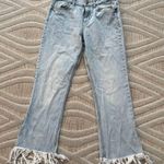 ZARA | Mid Rise Fringe Hem Women's Jeans Photo 0