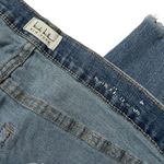 Nicole Miller (12) Soho High Rise Ankle Skinny Jeans Mid Wash Distressed Raw Hem Photo 3