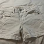 American Eagle  White Mid-Rise Denim Shorts Photo 3