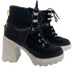 Sorel Womens Size 6.5 Waterproof Brex Heel Boots Black White Lace Up 4" NWT Photo 12