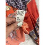 Free People Free People Womens Positano Printed Blouse red Floral Off Shoulder Boho XS Photo 5