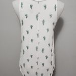 Grayson Threads white and green cactus print tank size small Photo 5