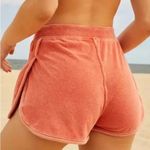 Free People NWOT Movement Catching Rays Orange Terry Cloth Shorts Photo 3
