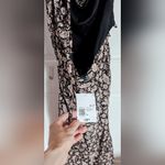 Forever 21  Black and Cream Floral Backless Dress Photo 5