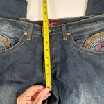 Baby Phat Y2K  Jeans Size 15‎ Rainbow Pocket Flap Embroidered Bootcut Denim Photo 6