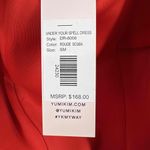 Yumi Kim Red Under Your Spell Mini Dress Off Shoulder Ruffle Detail Scuba Sm New Photo 7