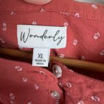 Wonderly  Polka Dot Peasant Blouse Size XL Boho Prairie Cottage Cotton Modest Photo 3